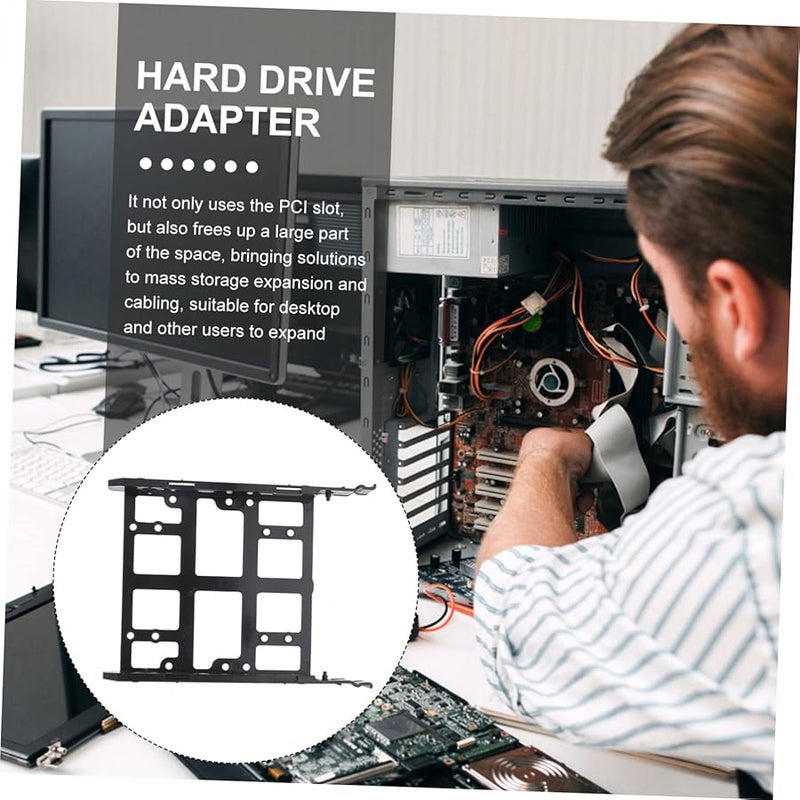 Jojofuny Internal Hard Drive Mount Tray Set for 2.5 and 3.5 Inch SSD HDD Easy Install - Image 4
